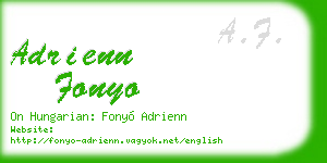 adrienn fonyo business card