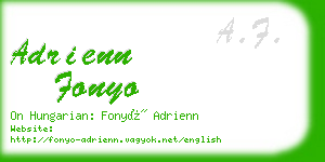 adrienn fonyo business card